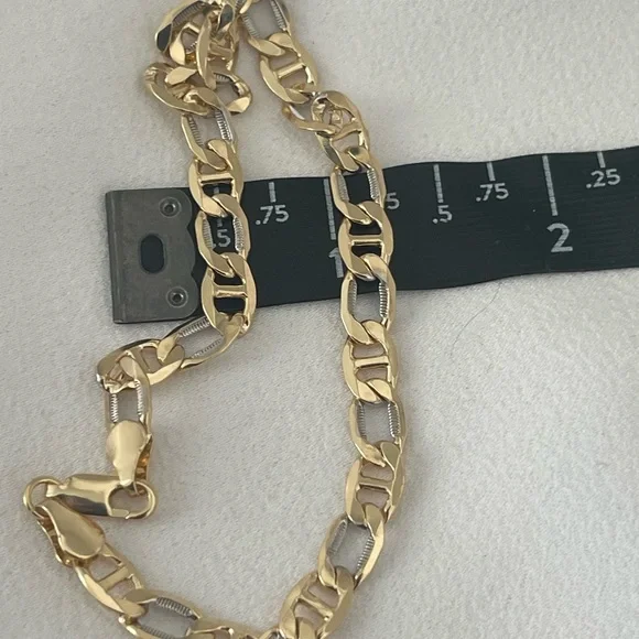 18k Gold Filled Thick Mariner Anklet - Picture 5 of 8